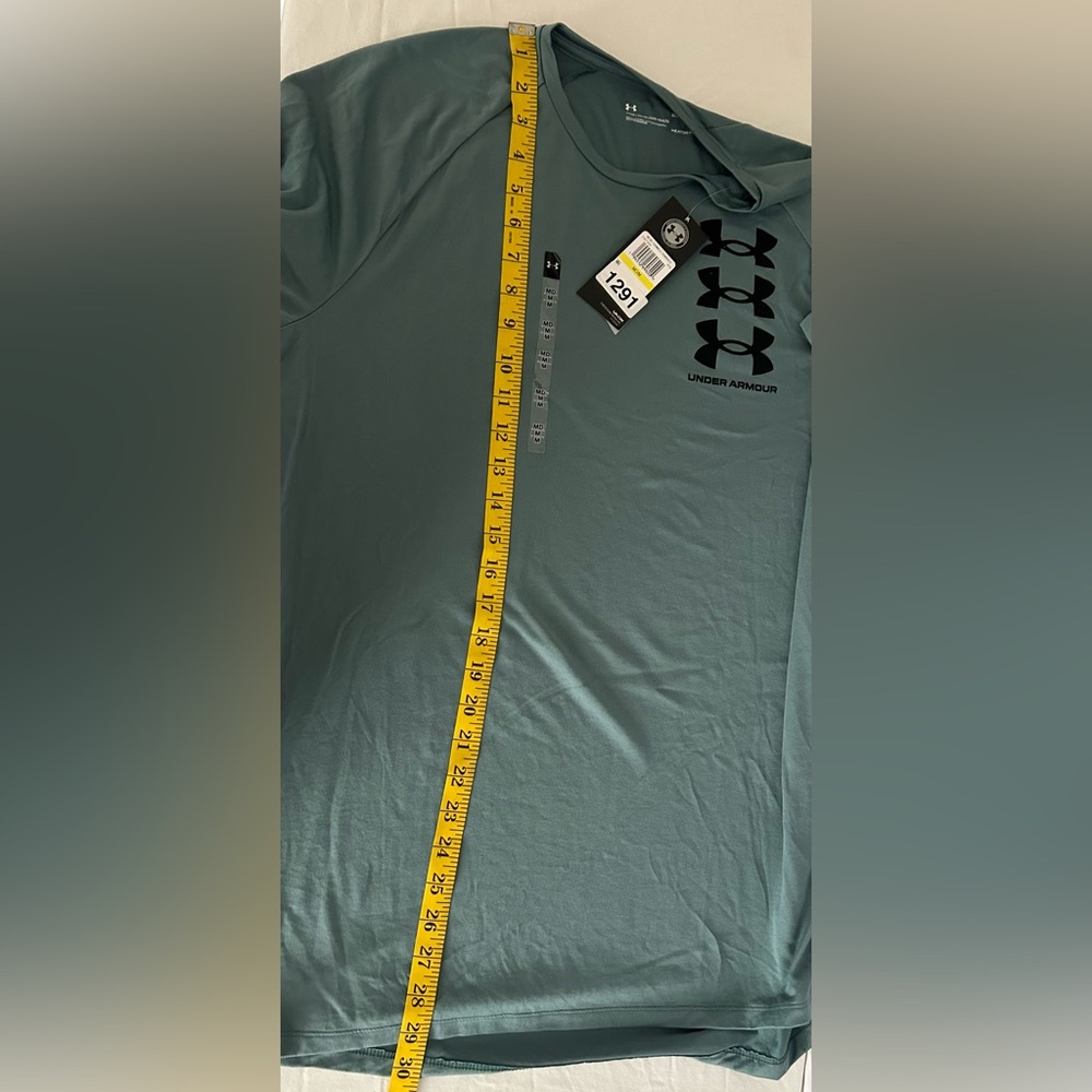 Under Armour Men's Teal T-Shirt - Picture 3 of 5